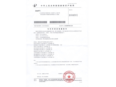 The electrostatic attenuation pressure head (invention) has entered the patent application acceptance stage